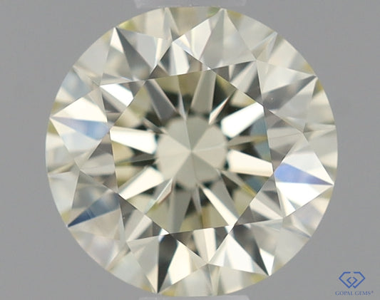 Natural Mined ROUND Diamond - 0.5 Carats, O-P Color, VVS2 Clarity - Timeless Beauty and Exceptional Brilliance - GIA Certified