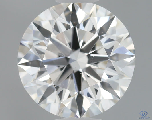 Natural Mined ROUND Diamond - 1.1 Carats, H Color, VS1 Clarity - Timeless Beauty and Exceptional Brilliance - GIA Certified