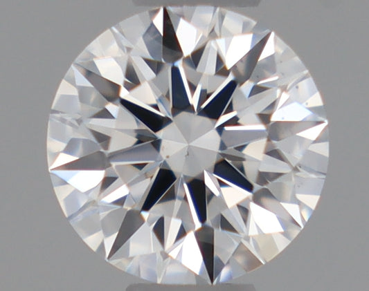 Natural Mined ROUND Diamond - 0.37 Carats, D Color, VS2 Clarity - Timeless Beauty and Exceptional Brilliance - GIA Certified