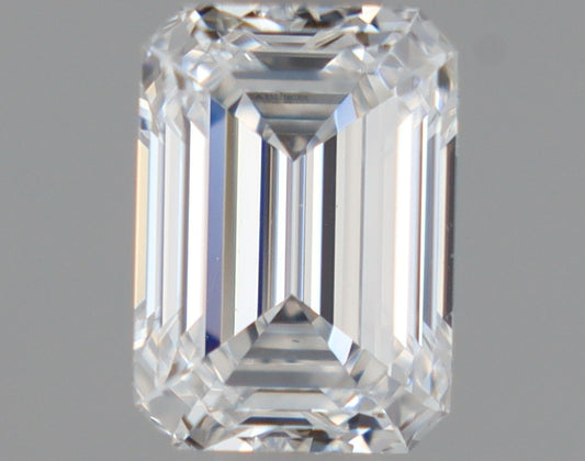 Natural Mined EMERALD Diamond - 0.61 Carats, D Color, VS1 Clarity - Timeless Beauty and Exceptional Brilliance - GIA Certified