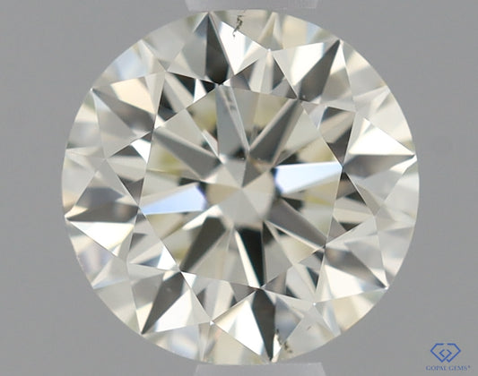 Natural Mined ROUND Diamond - 0.6 Carats, M Color, VS2 Clarity - Timeless Beauty and Exceptional Brilliance - GIA Certified
