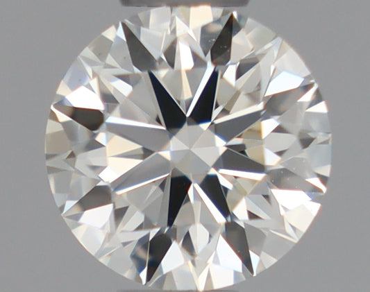 Natural Mined ROUND Diamond - 0.4 Carats, J Color, VS1 Clarity - Timeless Beauty and Exceptional Brilliance - GIA Certified