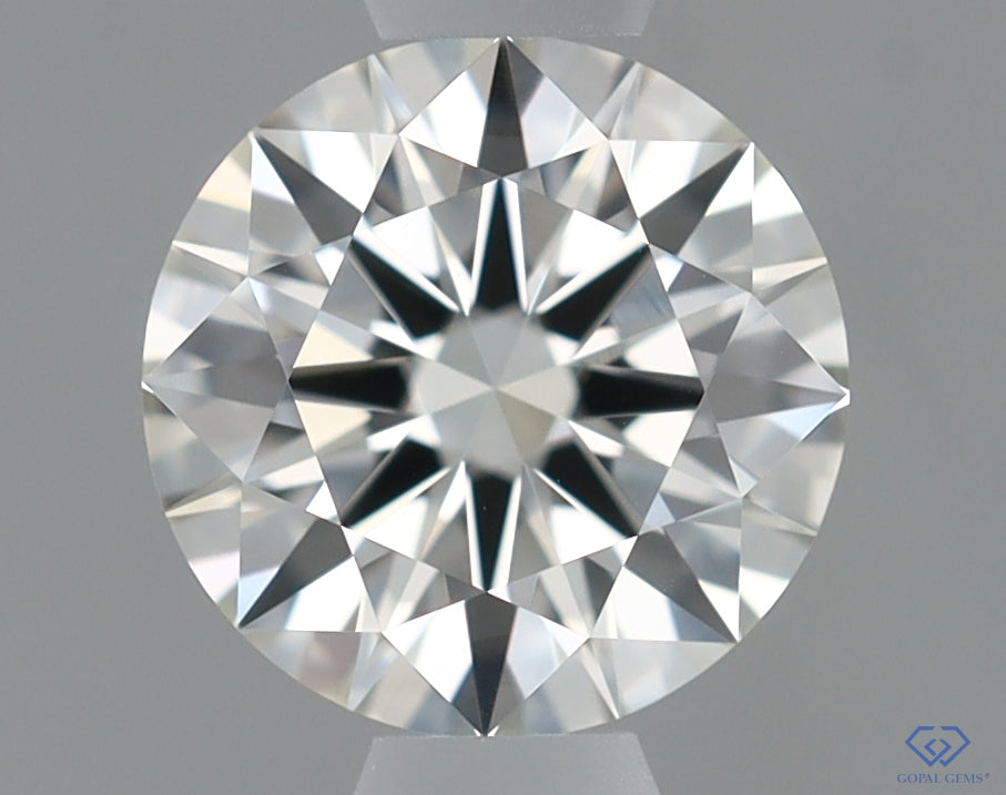 Natural Mined ROUND Diamond - 0.46 Carats, J Color, VVS1 Clarity - Timeless Beauty and Exceptional Brilliance - GIA Certified