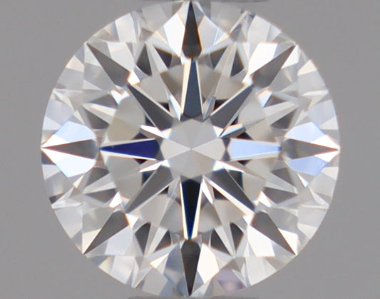 Natural Mined ROUND Diamond - 0.38 Carats, F Color, IF Clarity - Timeless Beauty and Exceptional Brilliance - GIA Certified
