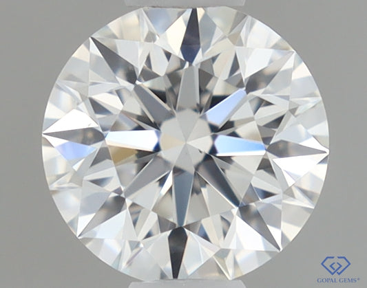 Natural Mined ROUND Diamond - 0.39 Carats, F Color, VS1 Clarity - Timeless Beauty and Exceptional Brilliance - GIA Certified