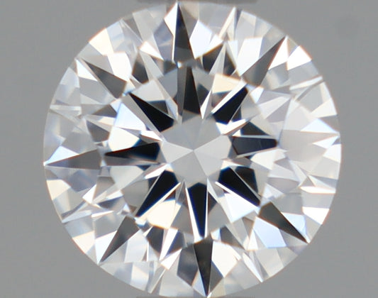 Natural Mined ROUND Diamond - 0.5 Carats, F Color, VVS2 Clarity - Timeless Beauty and Exceptional Brilliance - GIA Certified