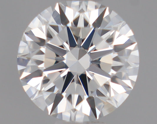 Natural Mined ROUND Diamond - 0.51 Carats, F Color, VVS2 Clarity - Timeless Beauty and Exceptional Brilliance - GIA Certified
