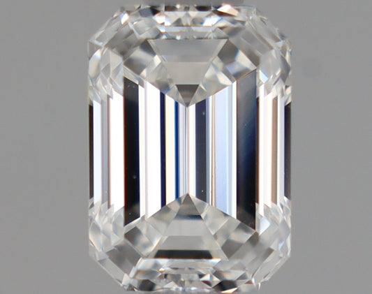 Natural Mined EMERALD Diamond - 0.74 Carats, F Color, VS1 Clarity - Timeless Beauty and Exceptional Brilliance - GIA Certified