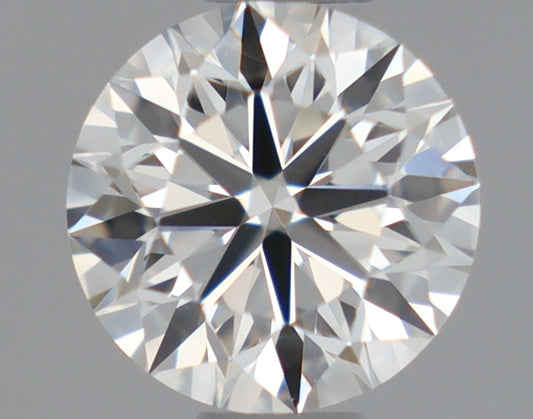 Natural Mined ROUND Diamond - 0.5 Carats, H Color, VVS2 Clarity - Timeless Beauty and Exceptional Brilliance - IGI Certified