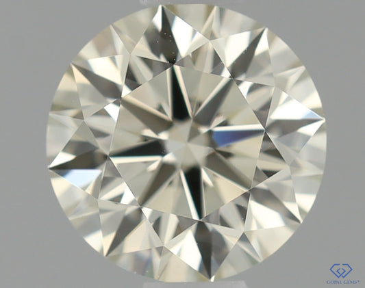 Natural Mined ROUND Diamond - 0.55 Carats, O-P Color, VS2 Clarity - Timeless Beauty and Exceptional Brilliance - GIA Certified