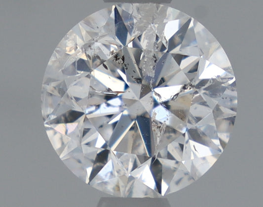 Natural Mined Round Diamond - 0.93 Carats, D Color, I1 Clarity - Timeless Beauty and Exceptional Brilliance - Non-Certified