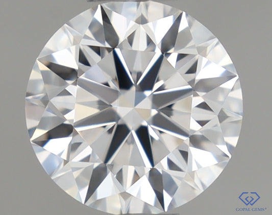 Natural Mined ROUND Diamond - 0.45 Carats, D Color, VVS2 Clarity - Timeless Beauty and Exceptional Brilliance - GIA Certified
