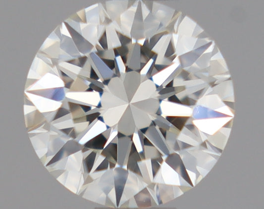 Natural Mined ROUND Diamond - 0.49 Carats, J Color, VS1 Clarity - Timeless Beauty and Exceptional Brilliance - GIA Certified