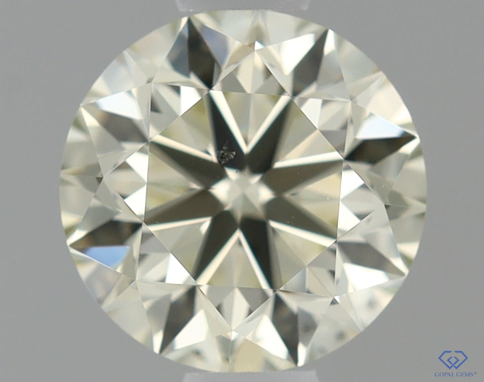 Natural Mined ROUND Diamond - 0.61 Carats, O-P Color, VS2 Clarity - Timeless Beauty and Exceptional Brilliance - GIA Certified