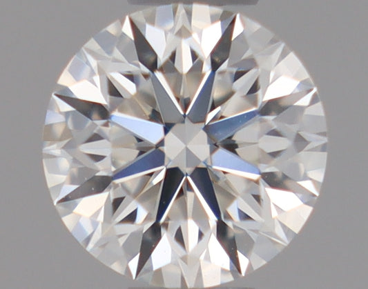 Natural Mined ROUND Diamond - 0.37 Carats, F Color, VVS2 Clarity - Timeless Beauty and Exceptional Brilliance - GIA Certified