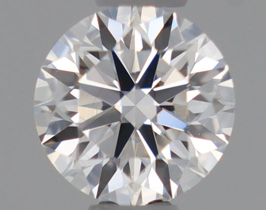 Natural Mined ROUND Diamond - 0.37 Carats, E Color, VVS2 Clarity - Timeless Beauty and Exceptional Brilliance - GIA Certified