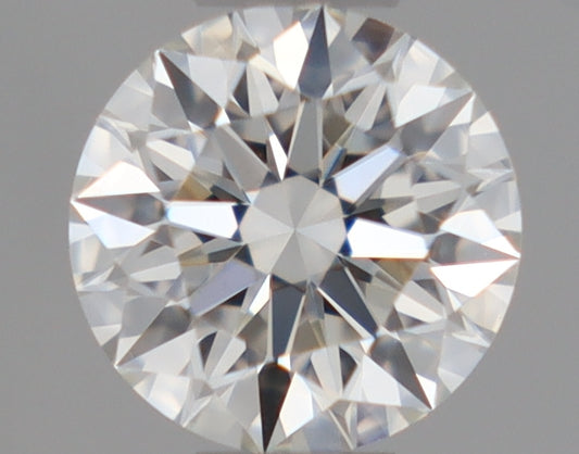 Natural Mined ROUND Diamond - 0.35 Carats, H Color, VVS2 Clarity - Timeless Beauty and Exceptional Brilliance - GIA Certified