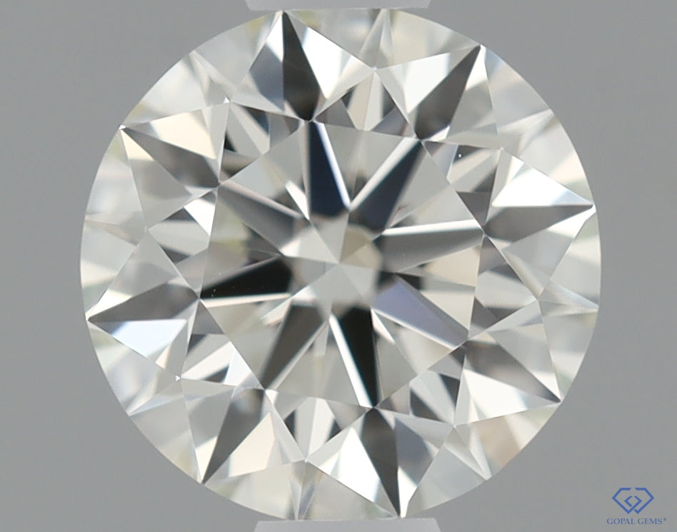 Natural Mined ROUND Diamond - 0.6 Carats, K Color, VVS1 Clarity - Timeless Beauty and Exceptional Brilliance - GIA Certified