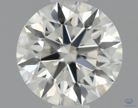 Natural Mined ROUND Diamond - 0.6 Carats, K Color, VVS1 Clarity - Timeless Beauty and Exceptional Brilliance - GIA Certified