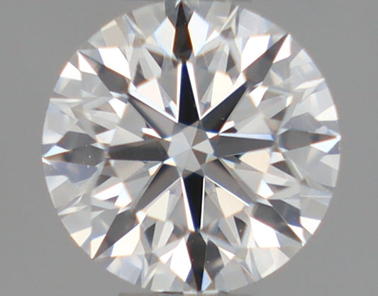 Natural Mined ROUND Diamond - 0.37 Carats, F Color, VVS2 Clarity - Timeless Beauty and Exceptional Brilliance - GIA Certified