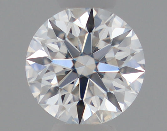 Natural Mined ROUND Diamond - 0.25 Carats, D Color, VVS1 Clarity - Timeless Beauty and Exceptional Brilliance - GIA Certified