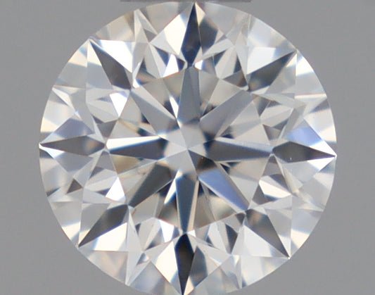 Natural Mined ROUND Diamond - 0.36 Carats, F Color, VS1 Clarity - Timeless Beauty and Exceptional Brilliance - GIA Certified