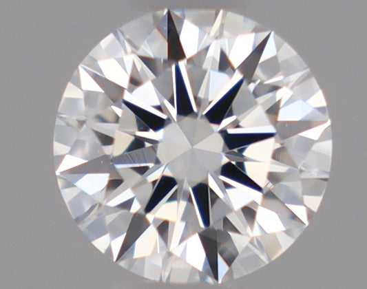 Natural Mined ROUND Diamond - 0.3 Carats, F Color, VVS2 Clarity - Timeless Beauty and Exceptional Brilliance - GIA Certified