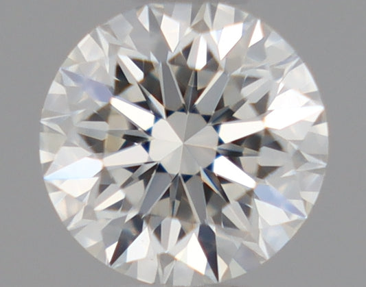 Natural Mined ROUND Diamond - 0.35 Carats, H Color, VVS1 Clarity - Timeless Beauty and Exceptional Brilliance - GIA Certified